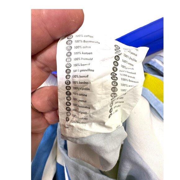 IKEA BARNSLIG RAND Cotton Kids Twin Duvet Cover Colorful Zoo Animals Stripes - Picture 6 of 9